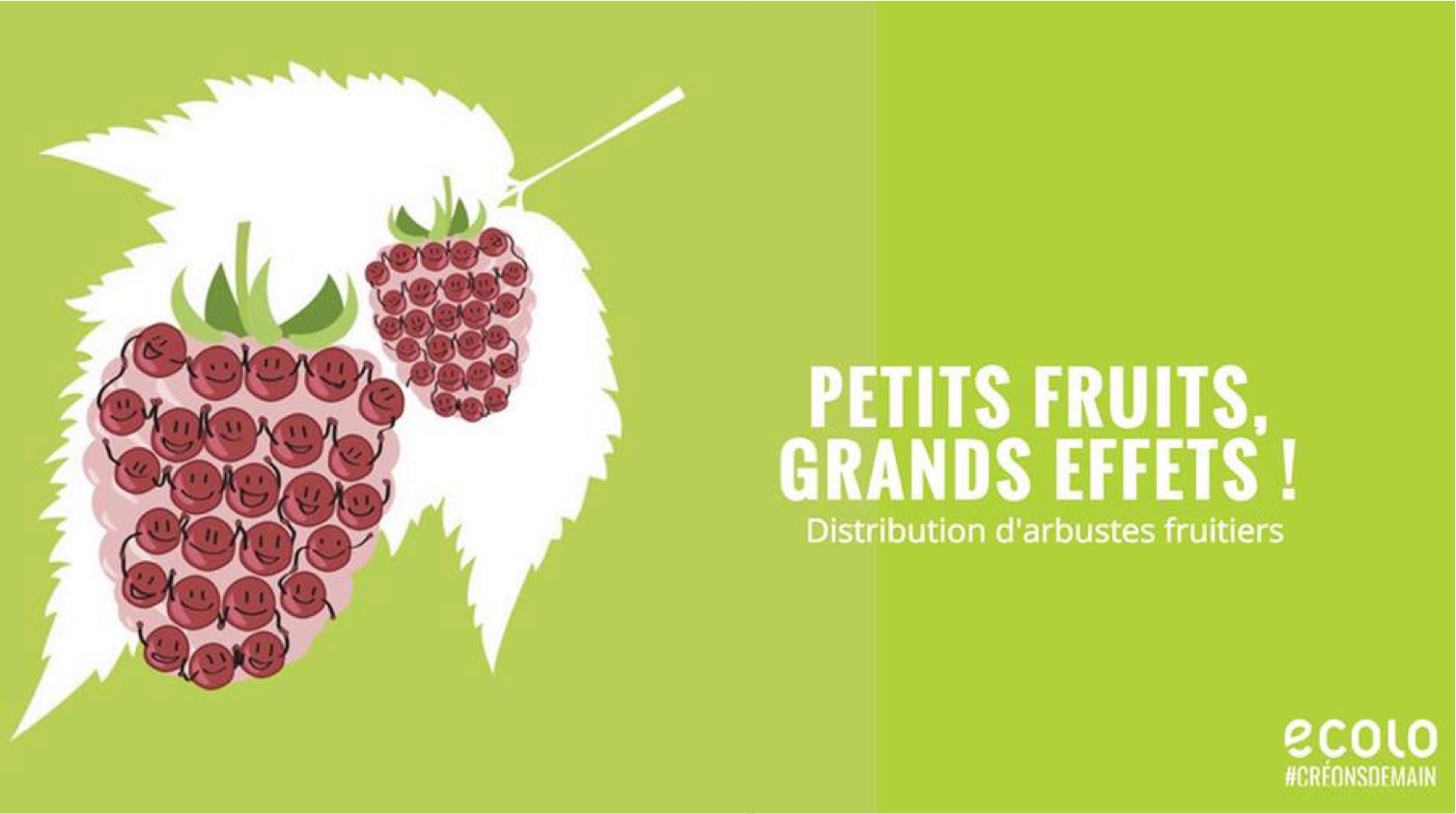 Distribution de petits fruitiers à Montigny-le-Tilleul