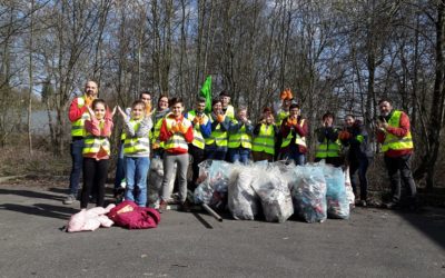 Ce samedi, des citoyens et des membres de la locale de Montigny/Landelies ont participé au « Grand nettoyage de printemps » – Wallonie plus propre –